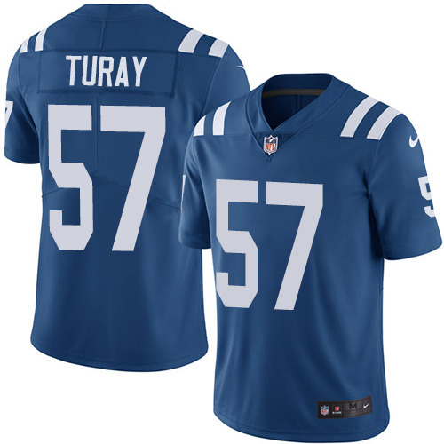 Nike Colts #57 Kemoko Turay Royal Blue Team Color Men's Stitched NFL Vapor Untouchable Limited Jersey - Click Image to Close